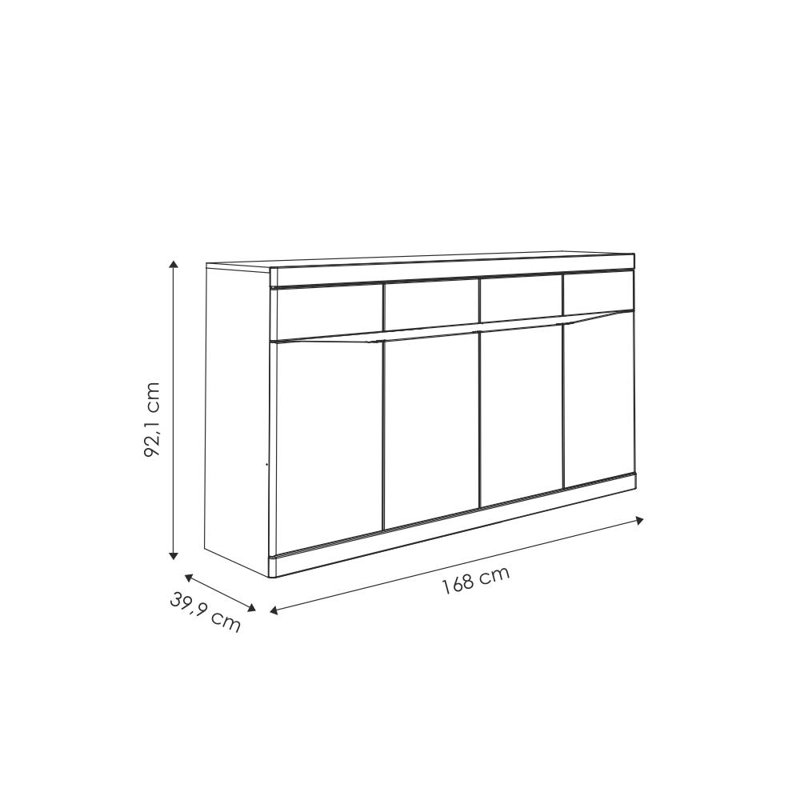 Aryanna 168cm Sideboard