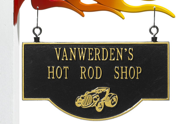 Garage 2-Line Hanging Sign Whitehall Products 