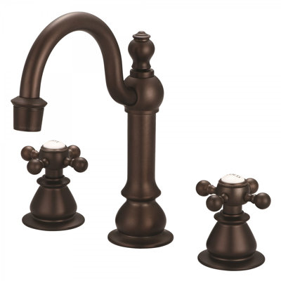 2-handle Bathroom Faucet with Drain Assembly