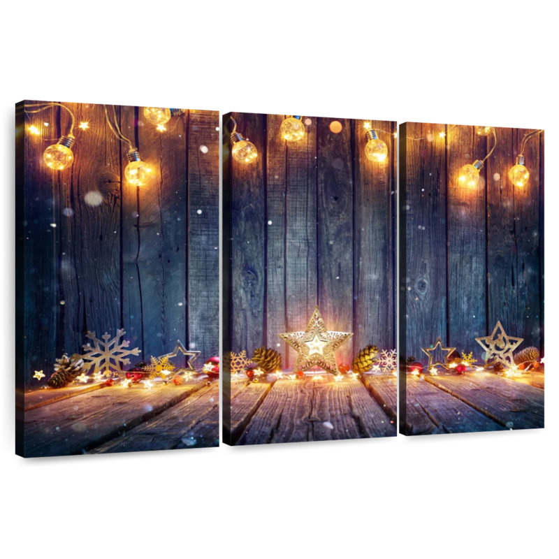 Lelend Rustic Christmas Lighting, 28" H x 45" W