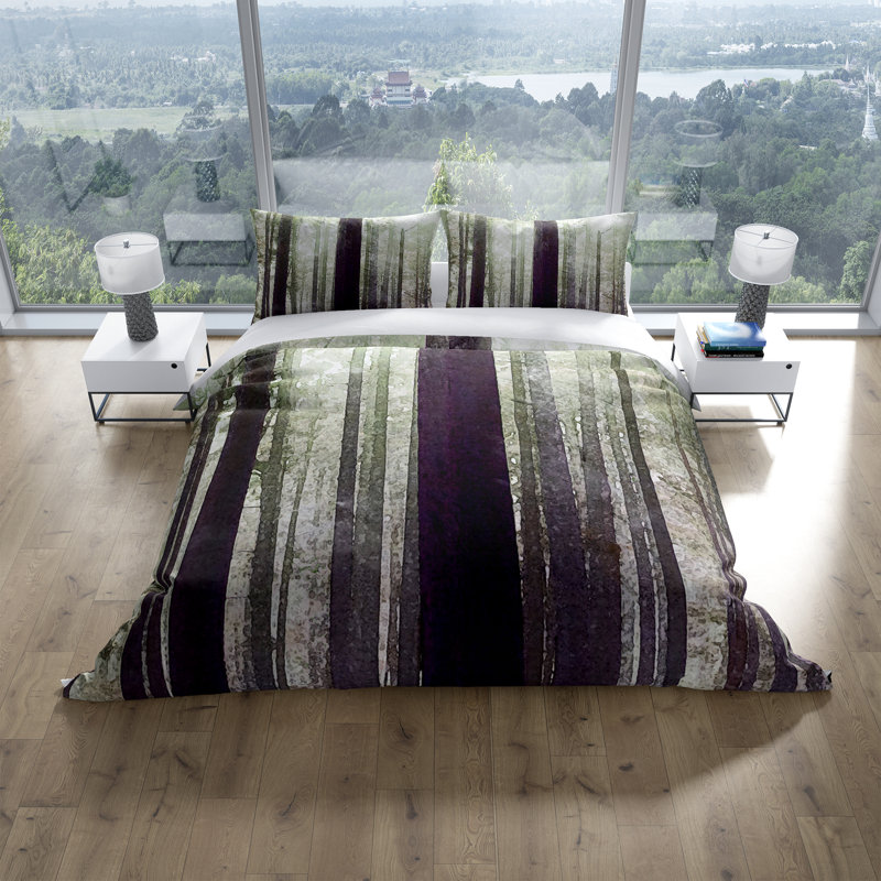  Ensemble de housse de couette Forest Trees, Housse de couette grand et 2 taies décoratives