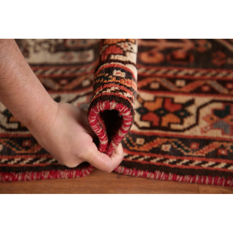 Tapis traditionnel rétro en laine 6 x 9