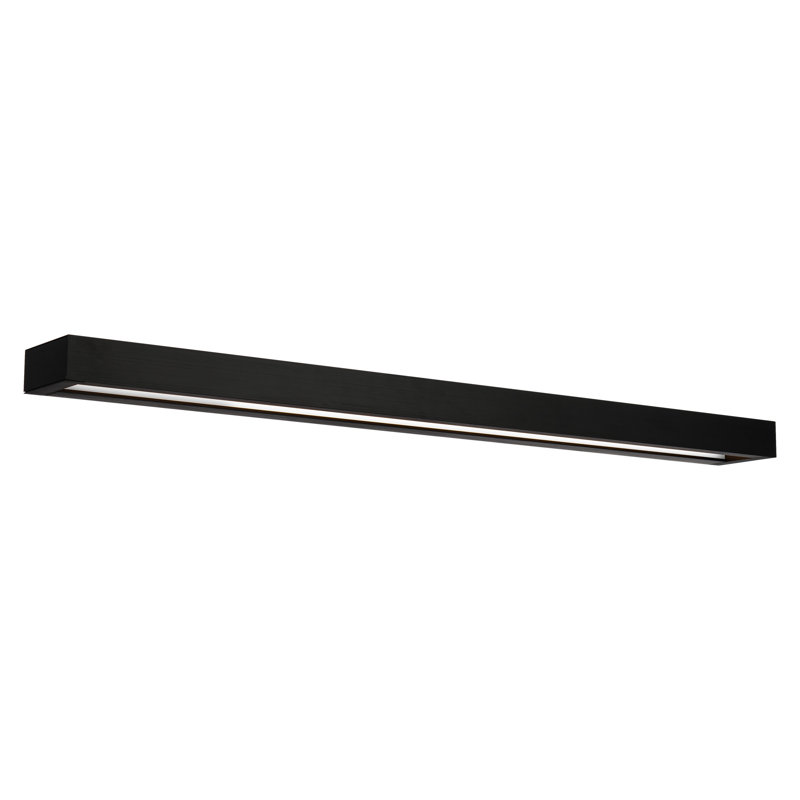 Éclairage de salle de bain 1 lumière DEL à intensité variable, Noir, 3500K