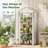 3-Tier Portable Mini Greenhouse, PE-Covered Winter Plant House with Sturdy Eucalyptus Frame for Outdoor Gardens & Backyards