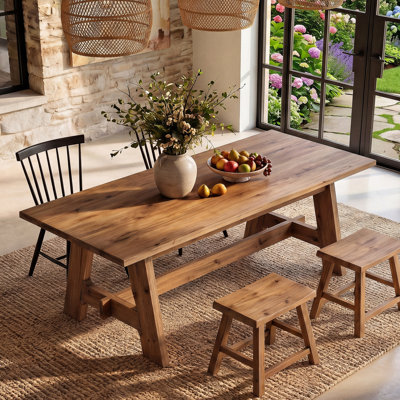 63-Inch Farmhouse Dining Table