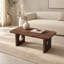 Table basse en bois massif avec pattes géométriques-518518035
