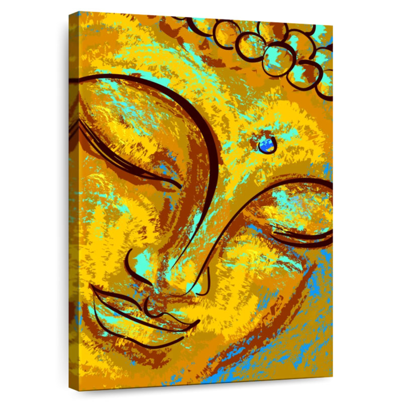 Leisha Abstract Buddha, 48" H x 32" W