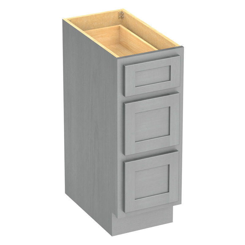 Base de meuble-lavabo simple Hibbard seulement, H 32,5 po x l 12 po x p 21 po, Argent