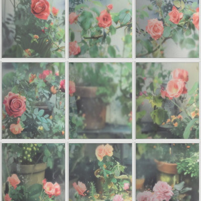 Papier peint rose trompe l'œil