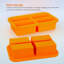 Plateaux de congélation en silicone avec couvercle
