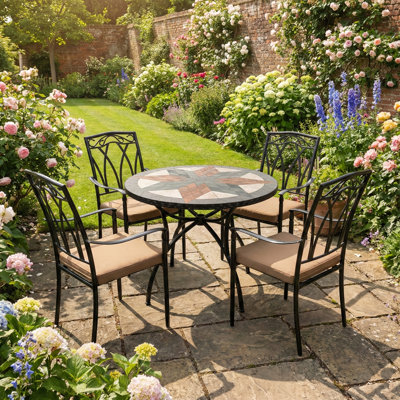Montilla 4 Seater Dining Set with Cushions
