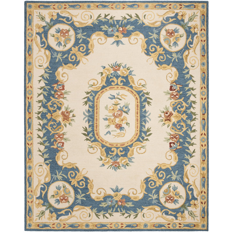 Anik Hand Tufted Wool Oriental Rug, Rectangle 5' x 8'