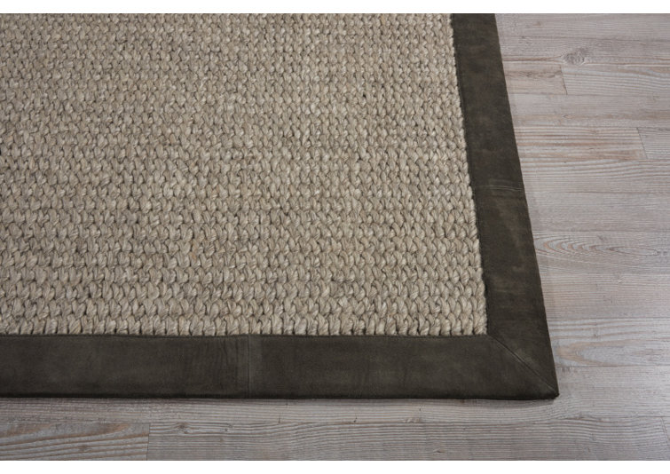 Tapis zone ardoise noué la à la main Lucia