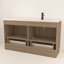 Meuble-lavabo autoportant 59 po avec lavabo gauche en acrylique renforcé Monterey-4094931-6087664