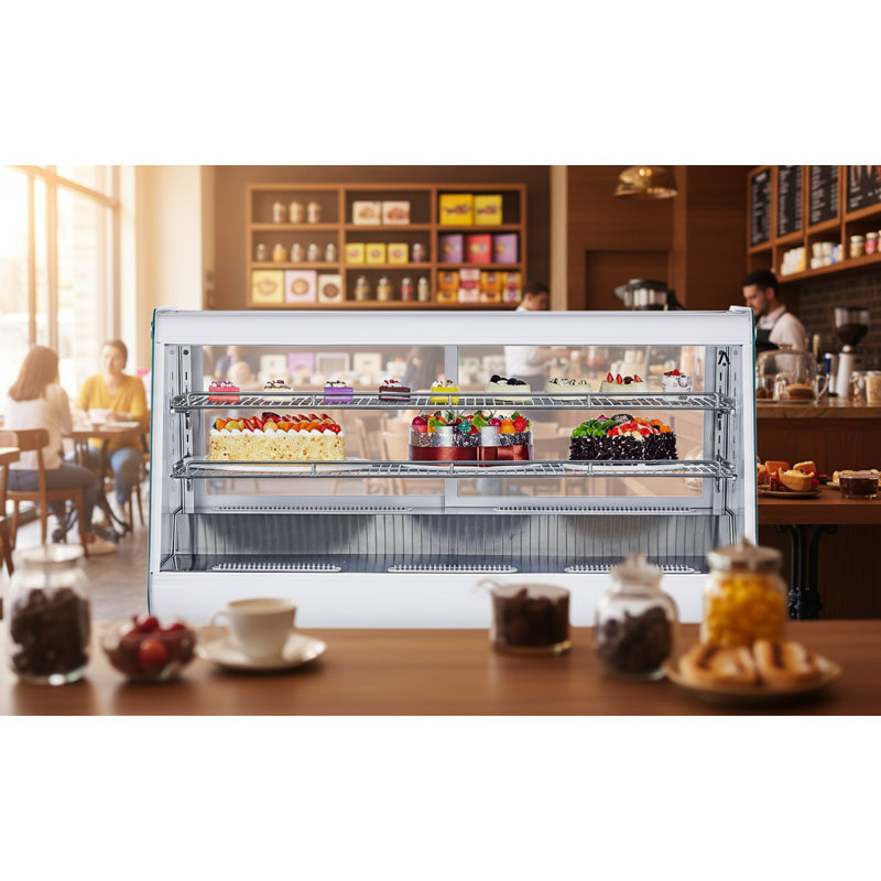 Réfrigérateur commercial de présentation de gâteaux 6,5 pi³ / 183 L, Blanc