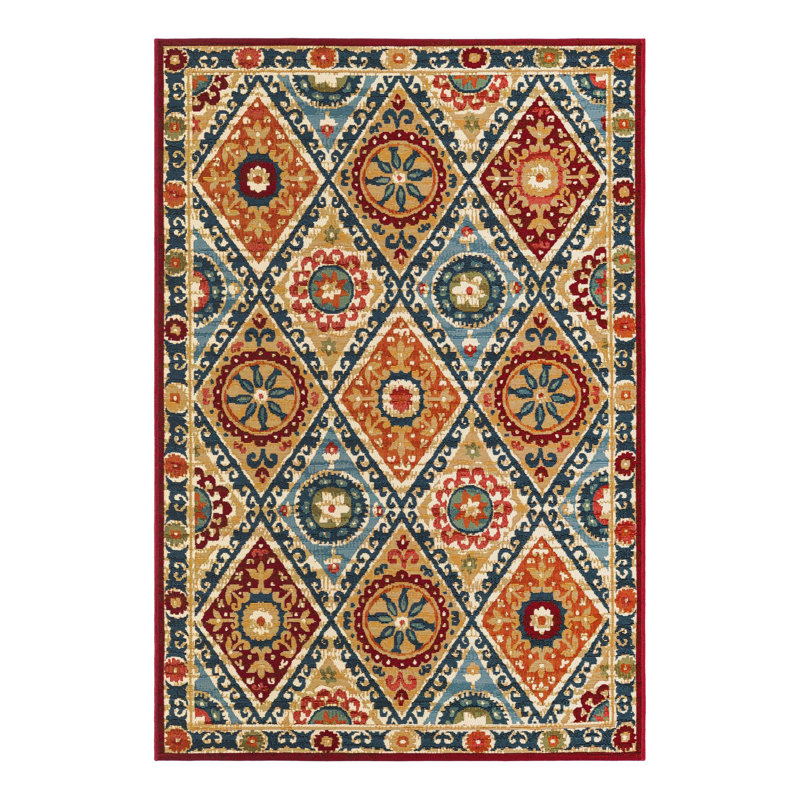 Aura Hower Indoor/Outdoor Area Rug, Rectangle 4'1" x 6'1"