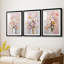 FLORAL Series CCCCLXV - Impression encadrée sur mesure de qualité supérieure - 3 pièces-1771865800-1771865798