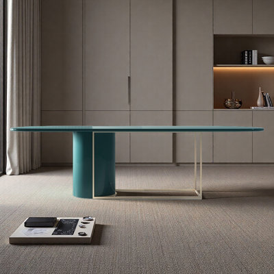 Bureau et bureau ovales en bois massif
