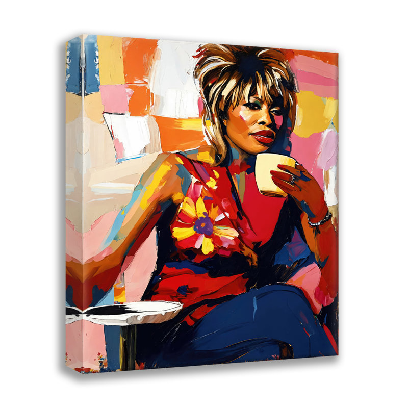 Estampe numérique sur toile tendue Tinaturner, H 32 po x l 26 po