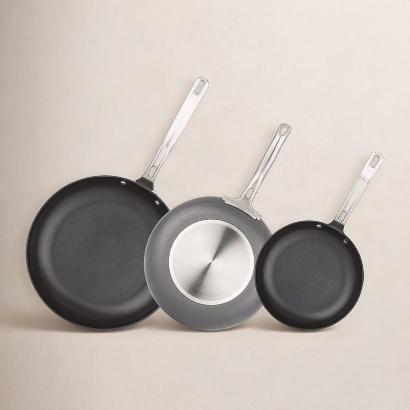 Viking Hard Anodized Nonstick 3 Piece Aluminum Fry Pan Set