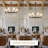 8-light Dimmable White Classic / Traditional Chandelier Farmhouse Chandelier Transitional Chandelier For Living Room