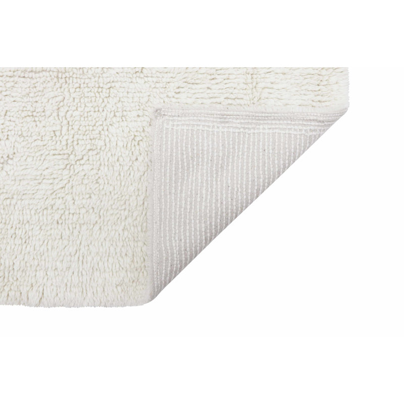 Sheep Of The World Hand Tufted Wool Area Rug in Sheep White, Rectangle 2'7" x 4'7"