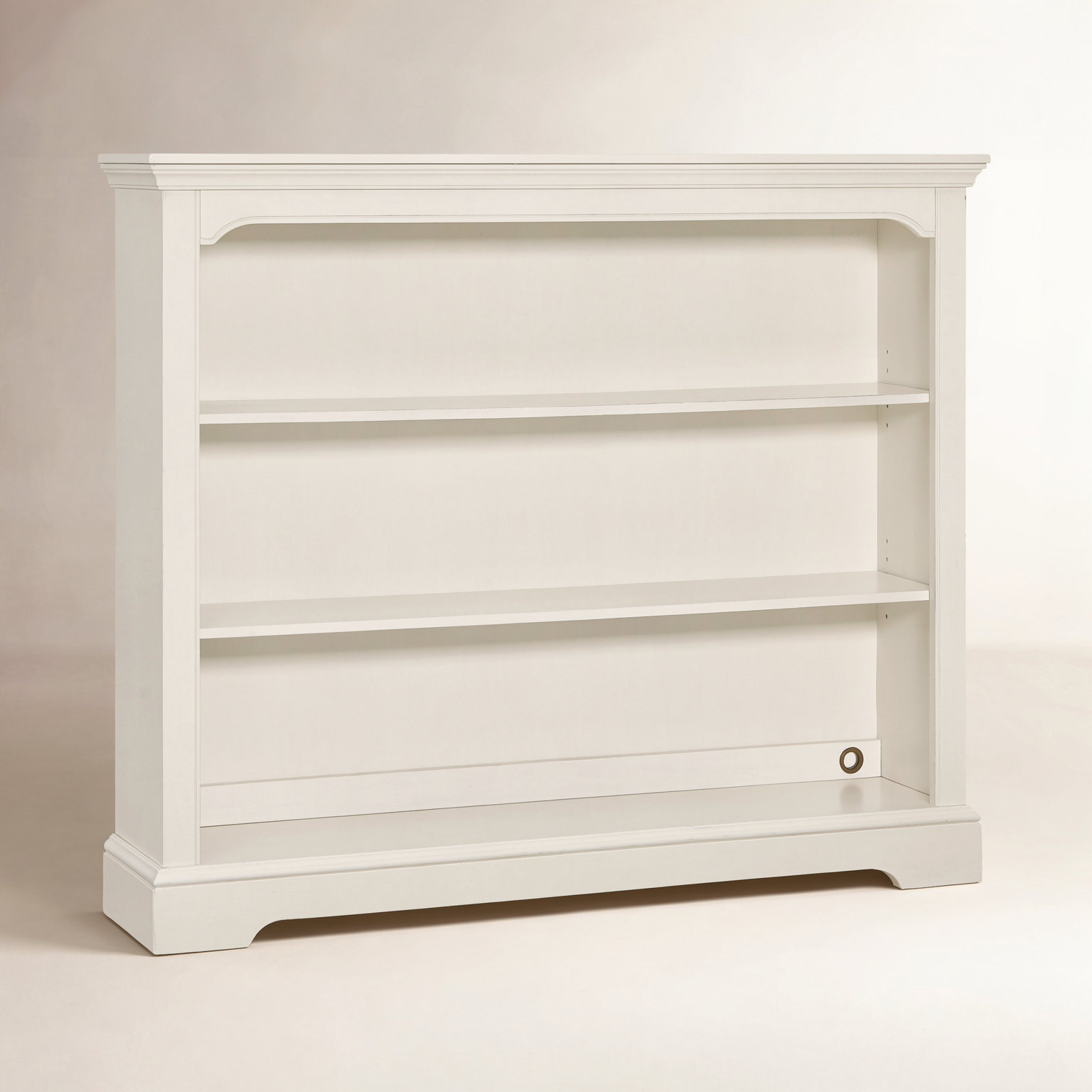 Charter Wide Bookcase, White Dove