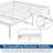 Scio 14'' High White Bed Frame Metal Bedframes with Protection Pads Noisy Free Anti Slip-348879531