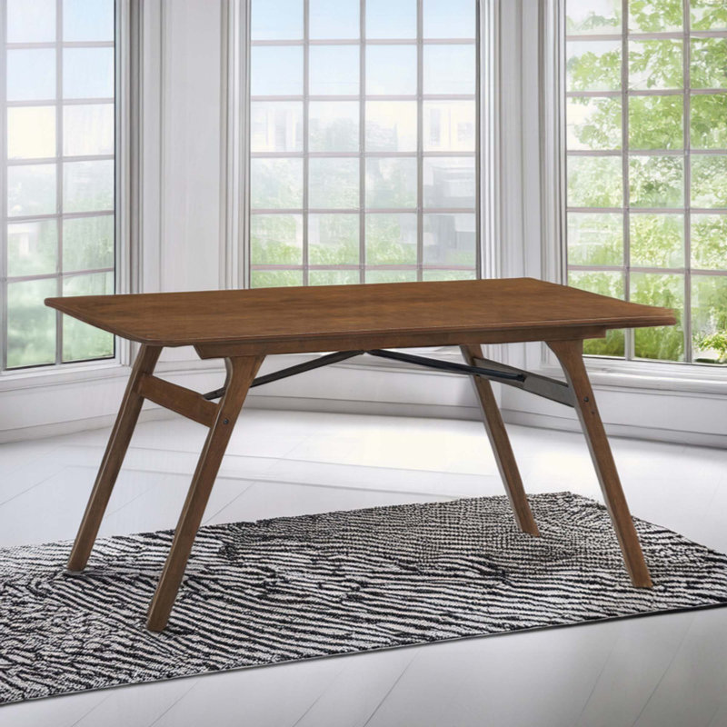 Casual Dining Furniture Set 7Pc Dining Table And Upholstered Chairs Wooden Kitchen Set