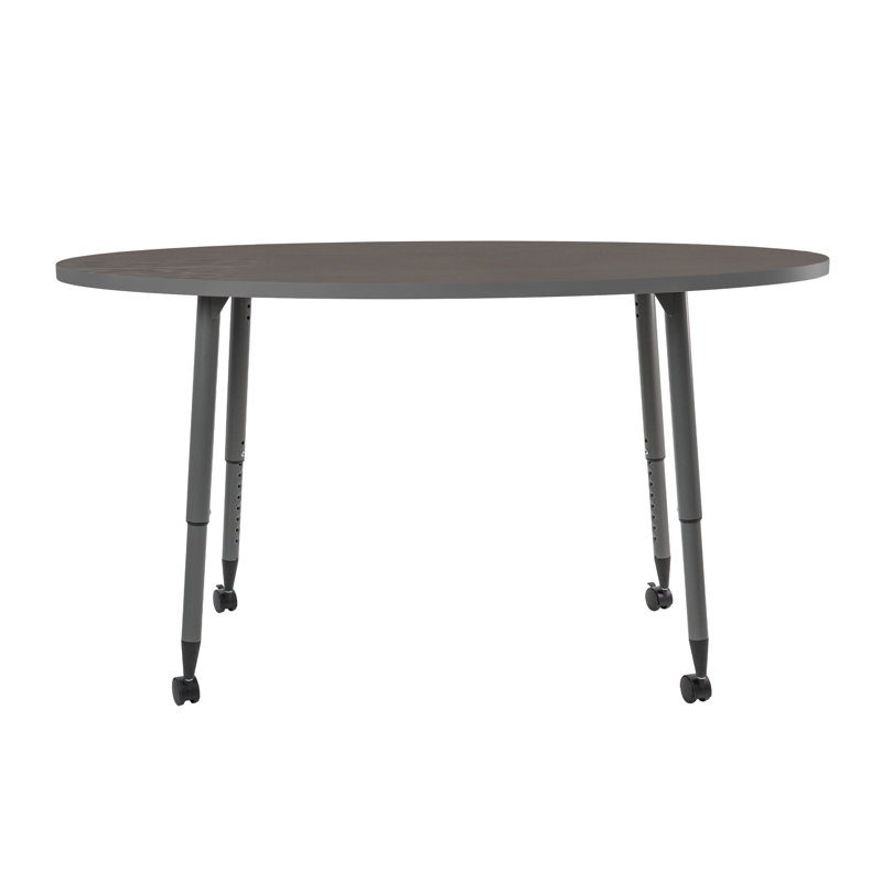 Table d'activité thermofusionnée 30 x 60 avec pieds fuselés réglables Adapte, Strandz cosmique, Mer du nord
