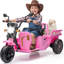 Kids Electric Ride-On Tricycle with Cargo Trailer & Shovel, 12V 3-Wheel Toy Tractor with Bluetooth Music, LED Lights, 30KG Capacity for Ages 3+-130166649