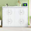 Grand lit mural blanc, un meuble peu encombrant pour toutes les pièces avec des caractéristiques faciles à utiliser: chambre d'amis, bureau à domicile ou salle de sport, aucun sommier requis