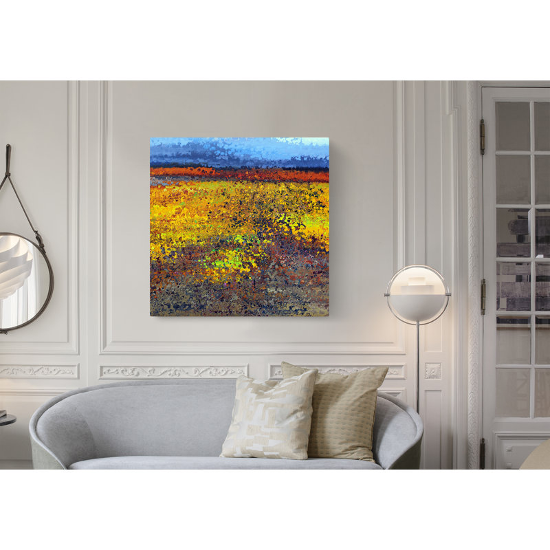 Field Of Dreams I - peinture sur toile tendue, H 24 po x l 24 po