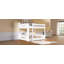 Lit superposé grand sur grand avec tablettes de rangement et ports USB-125035534