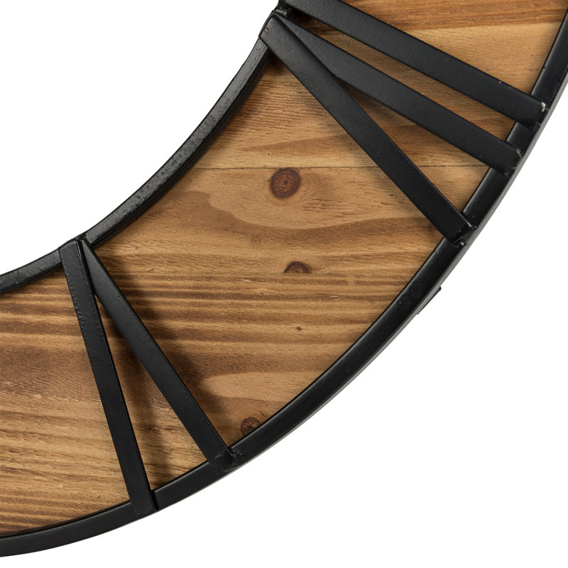 Jefferson Creek Wood Wall Clock