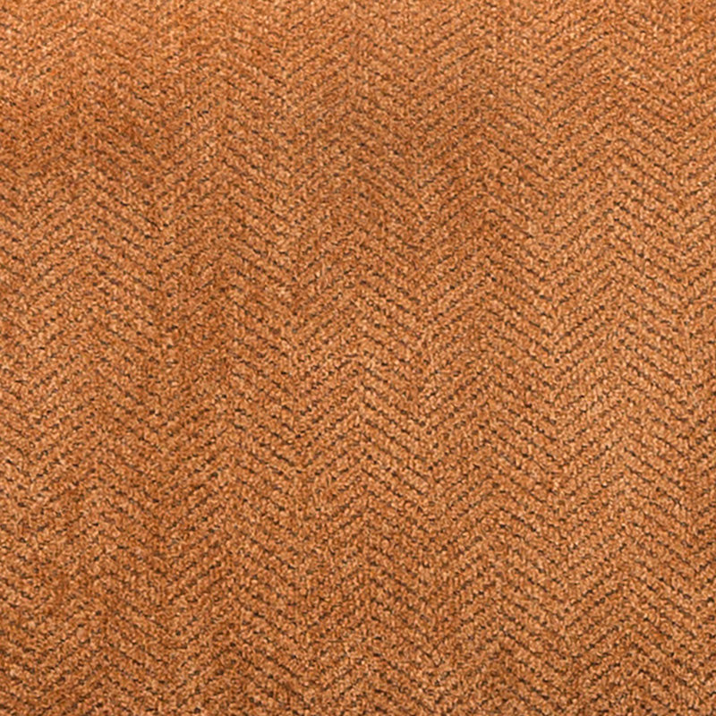 Pisano Contemporary Armless Accent Chair with Pillow, Orange Chenille