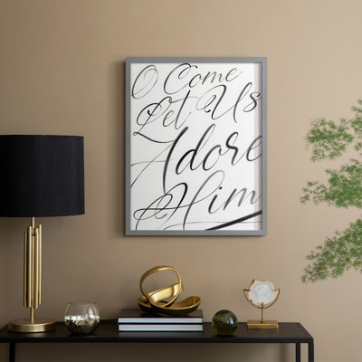 O'Come Framed Print - Solid Wood