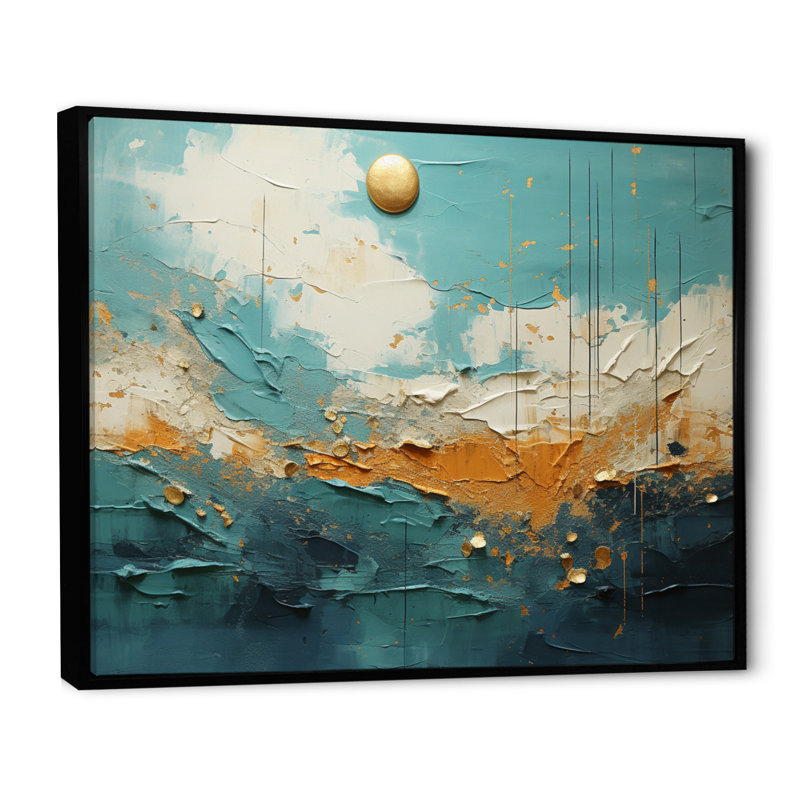 Abstract Plutot Planet Collage - Pluto Canvas Prints, H 12 po x l 20 po x P 1 po, Cadre flottant noir
