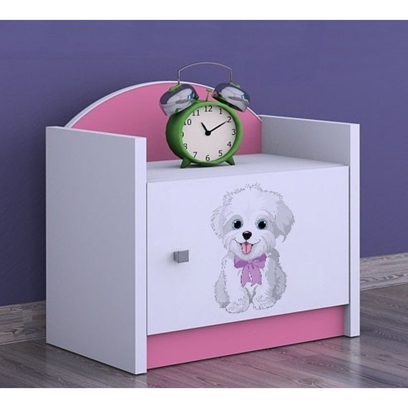 Santino Nightstand, Pink