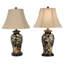 Lampe de table noire / verte de 29 po Dulvert