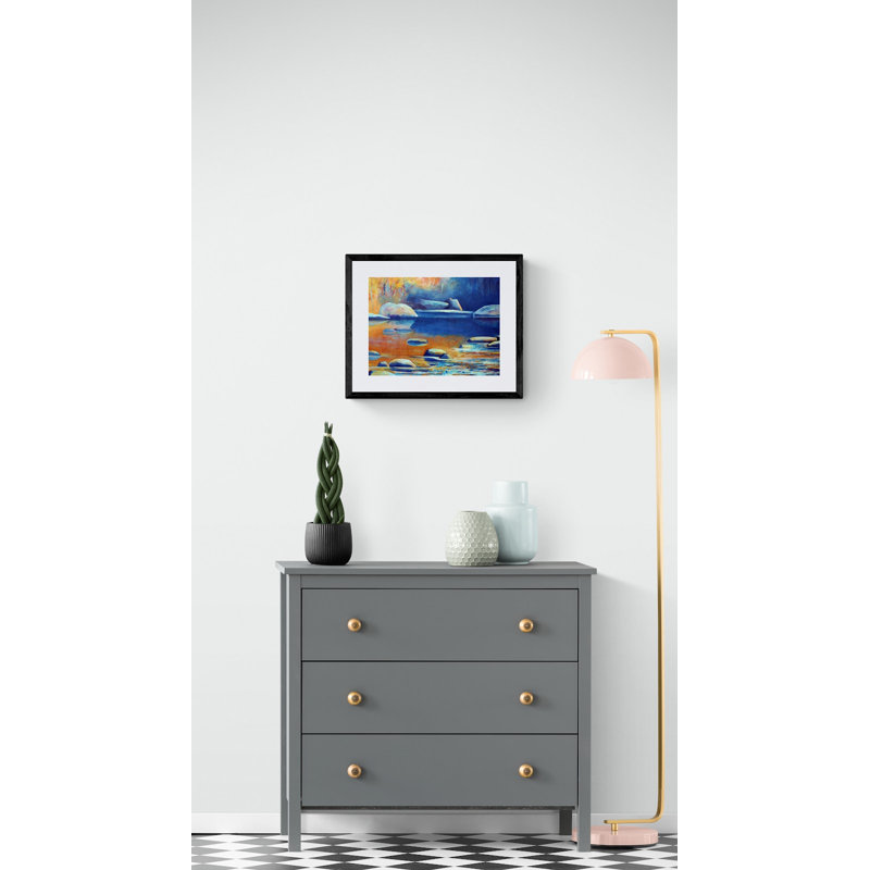 Peaceful Water Print by Dara Daniel, 17.25" H x 21.25" W x 0.875" D