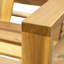 Chaise longue d'extérieur à dossier réglable en bois d'acacia U_Style