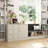 Comfortable Bench With Storage Cabinet And 2-Shelf