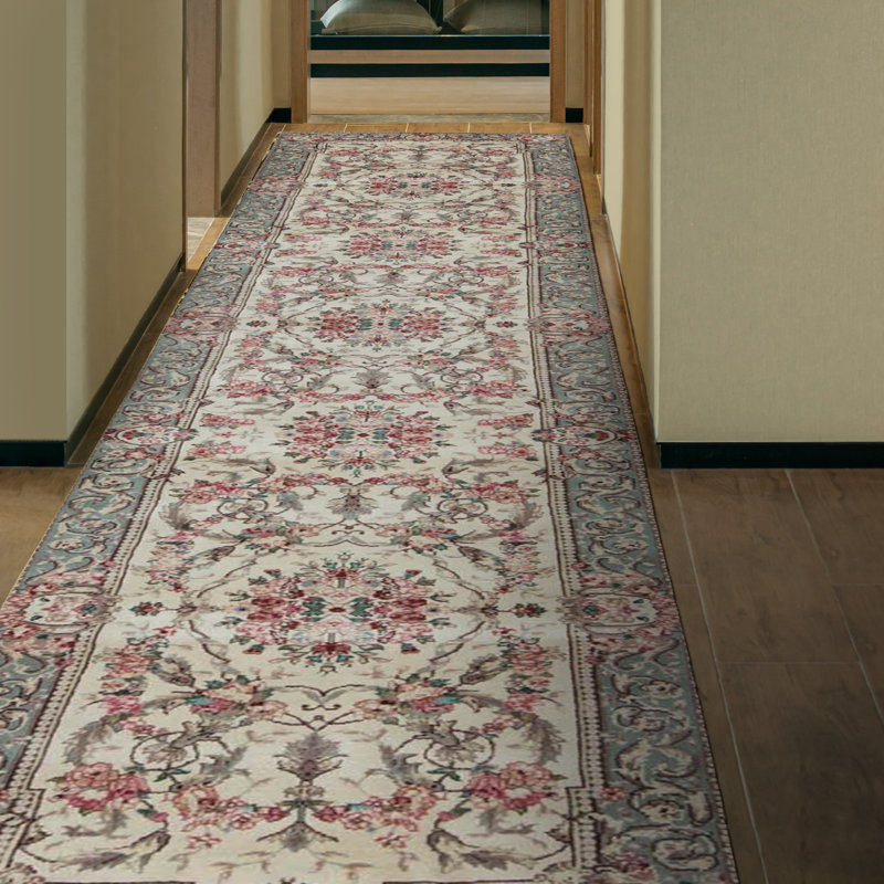 Wool Oriental Area Rug, Runner 2'6" x 9'
