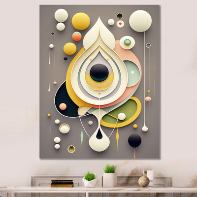 Géométrie de l'éveil rétro minimaliste - impression d'art sur toile géométrique moderne