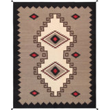 Haycraft Hand Woven Cotton and Wool Ikat Area Rug