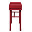 Bureau de coiffeuse rouge à 1 tiroir - option attrayante de style industriel