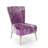 Upholstered Floral Side Chair - Modern floral Accent Chair-90396886