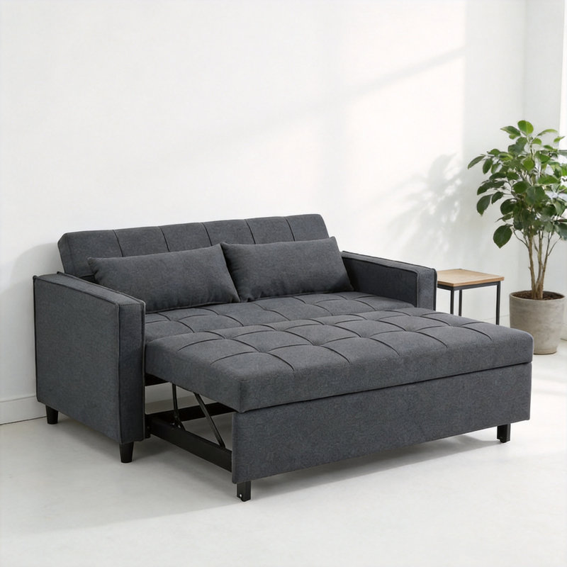 Myleen 2 Seater Linen Sofa Bed