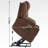 Up To 350 LBS Chenille Power Lift Recliner Chair, Heavy Duty Motion Mechanism With 8-Point Vibration Massage And Lumbar Heating, USB And Type-C Ports, Stainless Steel Cup Holders-946917850-946917848
